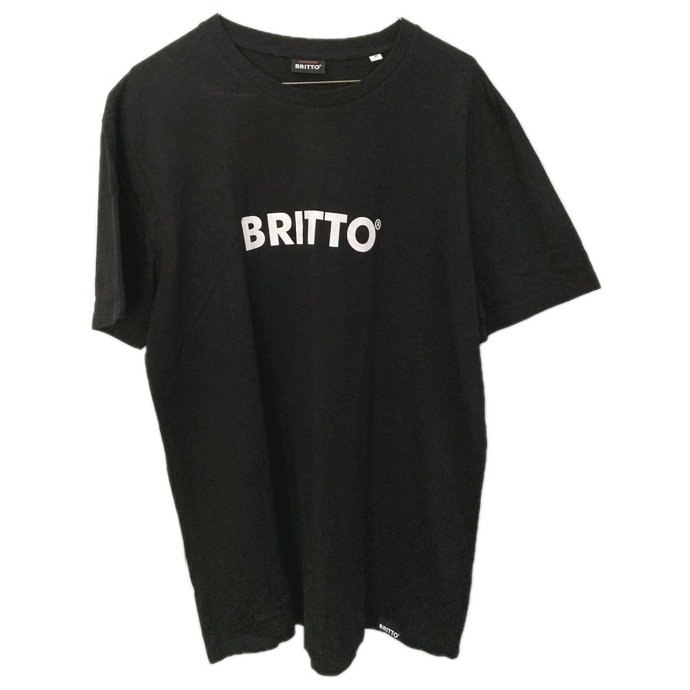 Britto Shirt Men L Blk Limited Edition Logo Graphic Tee Organic Cotton Pristine
